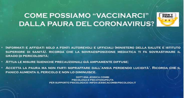 Un piccolo vademecum anti-Panico per il #coronavirus.